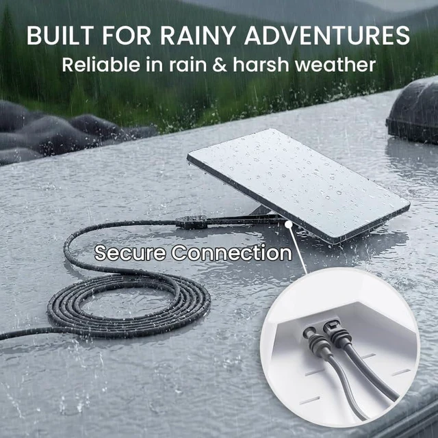 Alt view image 8 of 8 - 32FT/10M Starlink Mini Ethernet Cable, 2-in-1 Integrated DC Power and Gigabit Data Replacement Cord, Heavy-Duty Waterproof Starlink Mini Accessories for RV, Marine, Camping