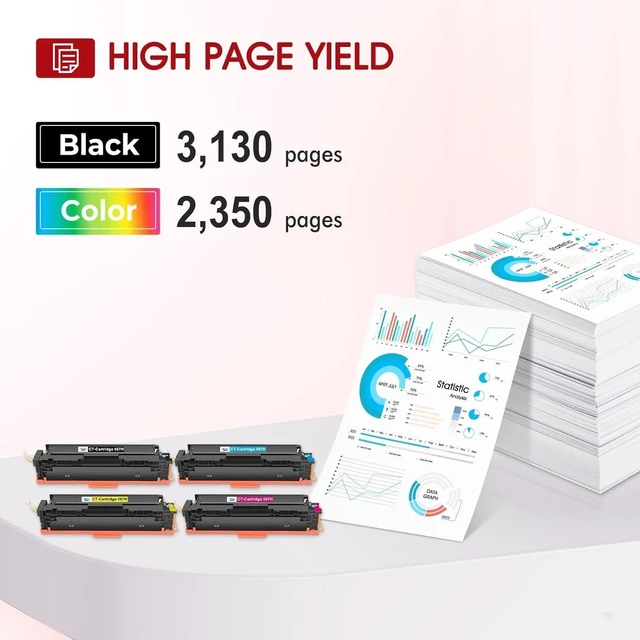 Alt view image 9 of 12 - 067H 067 Toner Cartridge Set MF654CDW Compatible Replacement for Canon Color ImageCLASS MF656CDW MF655CDW MF653CDW LBP632CDW LBP633CDW MF650C LBP630C MF652Cdw MF651Cw Printer 4 Pack High Yield Ink