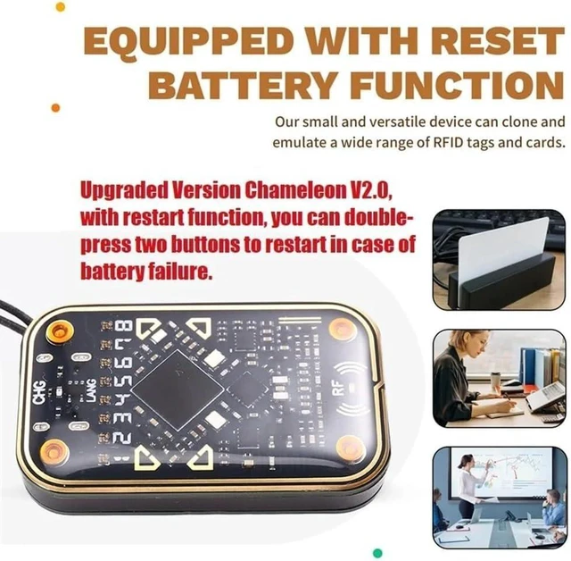 Alt view image 11 of 14 - Chameleon Ultra The Ultimate NFC & RFID Emulator Tool, RFID Reader Writer Smart Card Duplicator, Replacement Convenient RFID Key Fob Solution, Opens Access Control Systems (1)