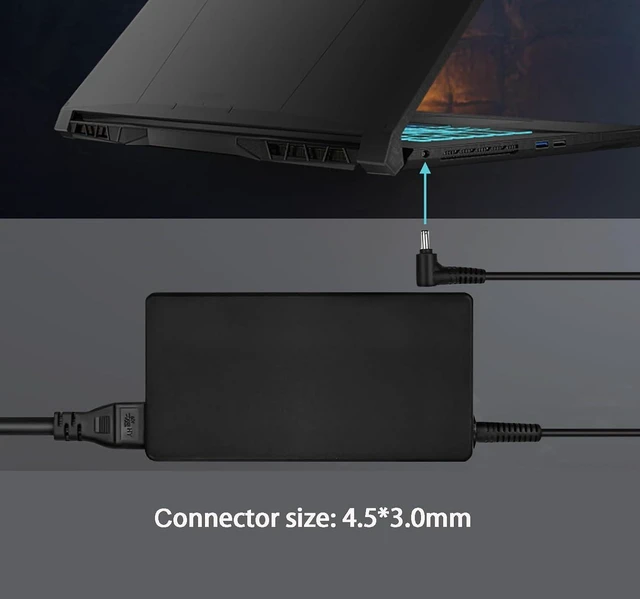 Alt view image 11 of 14 - OEM 200W 20V 10A Charger for MSI MS-17L5 ms-1584 MSI Creator M16 B13 B13VF CreatorPro M16 B13VI MSI Katana 15 B12VGK B12VFK B12VEK B13VEK B13VFK B13VGK Laptop a21-200p2b adp-200jb f power supply