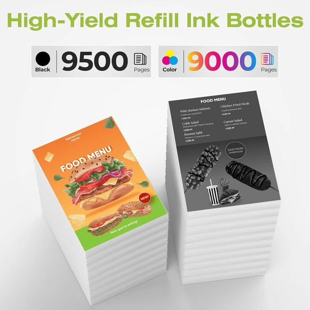 Alt view image 9 of 14 - 31 32XL Ink Bottle Set, Smart Tank 651 7602 5101 6001 Ink Refill Compatible with HP 31 Ink 32XL Black Ink Bottle Set for Smart Tank 5101 7602 7301 5000 651 5103 6001 7001 7302 5102 7002 7006 (8 Pack)