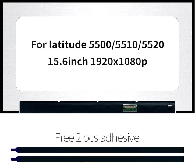 Alt view image 8 of 14 - LCD Screen Replacement for DELL Latitude 5520 5510 5500 FHD 1920X1080P LED Non-Touch IPS Display 30Pin for Non-Touch