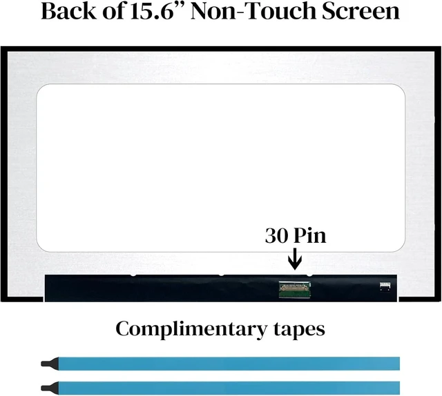 Alt view image 12 of 14 - LCD Screen Replacement for DELL Latitude 5520 5510 5500 FHD 1920X1080P LED Non-Touch IPS Display 30Pin for Non-Touch
