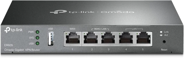 Alt view image 8 of 14 - TP-Link ER605 V2 Wired Gigabit VPN Router, Up to 3 WAN Ethernet Ports + 1 USB WAN, SPI Firewall SMB Router, Omada SDN Integrated, Load Balance, Lightning Protection
