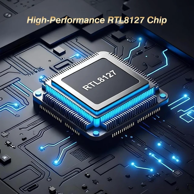 Alt view image 14 of 14 - 10Gb PCIe Network Card, VunLink 10GbE RJ45 Ethernet Card with Realtek RTL8127AT, Multi-Gig 10G/5G/2.5G/1G NIC Adapter for PC, NAS & Server, PCIe 4.0 x1, Windows 10/11/Linux