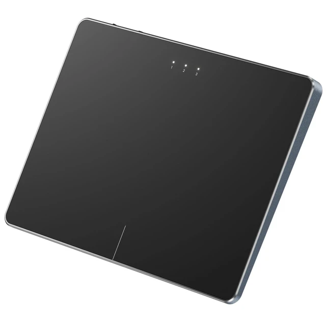 Alt view image 6 of 10 - ProtoArc Bluetooth Trackpad for Windows 10/11, T1 Plus Large High-Precision Touchpad, Wireless Trackpad Mouse with Multi-Gesture Support for Computer/Desktop/Laptop, Grey Black