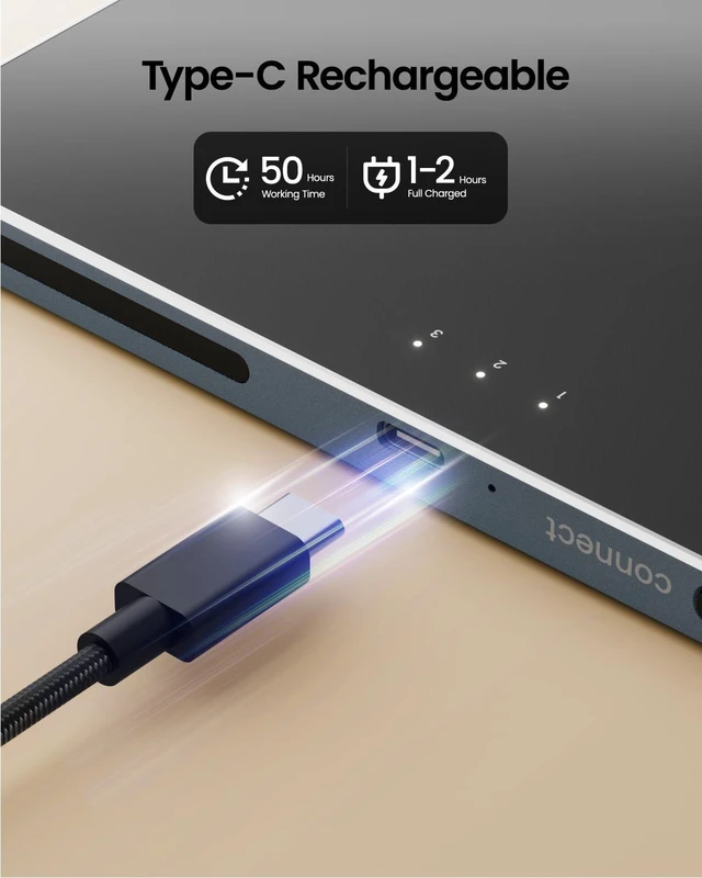 Alt view image 8 of 10 - ProtoArc Bluetooth Trackpad for Windows 10/11, T1 Plus Large High-Precision Touchpad, Wireless Trackpad Mouse with Multi-Gesture Support for Computer/Desktop/Laptop, Grey Black