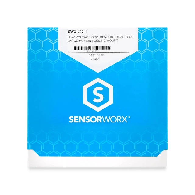 Alt view image 14 of 14 - Ceiling Mount Occupancy Motion Sensor, SWX-221-1, Passive Dual Technology Detection, PIR & Acoustic, Large Motion Detection - 360 Degree, 12-24 VDC Low Voltage, Made in The USA