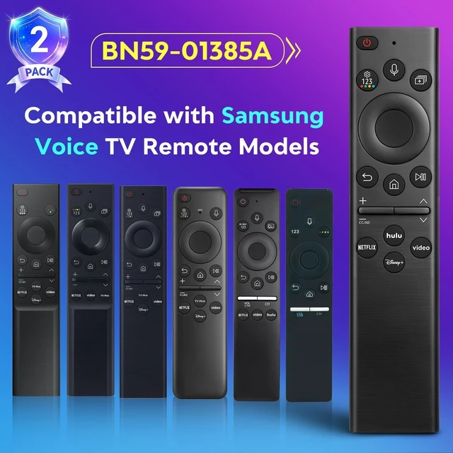 Alt view image 8 of 10 - Replacement-Voice-for-Samsung-Smart-TV-Remote-Control-Universal BN59-01385A Compatible with Samsung Frame Curved QLED Crystal UHD TVs