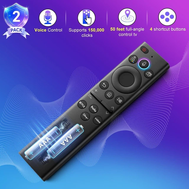 Alt view image 9 of 10 - Replacement-Voice-for-Samsung-Smart-TV-Remote-Control-Universal BN59-01385A Compatible with Samsung Frame Curved QLED Crystal UHD TVs