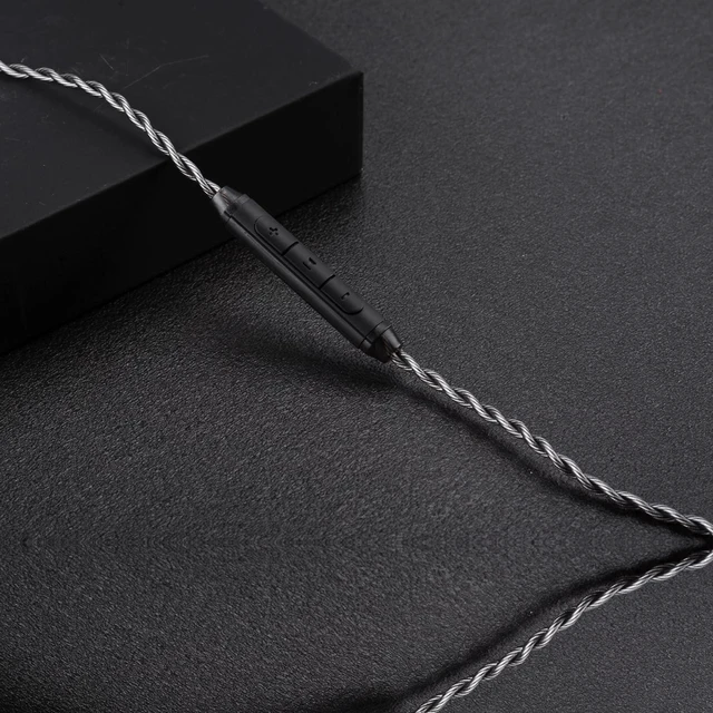 Alt view image 10 of 10 - FAAEAL IEM Cable,Monocrystalline Copper Silver Plated Cable,QDC-C Pin in Ear Monitor Cords for K&Z ZSN PRO X AS12 AS16 CCA CA10 etc Recessed 2pin 4.2ft 3.5mm w/mic