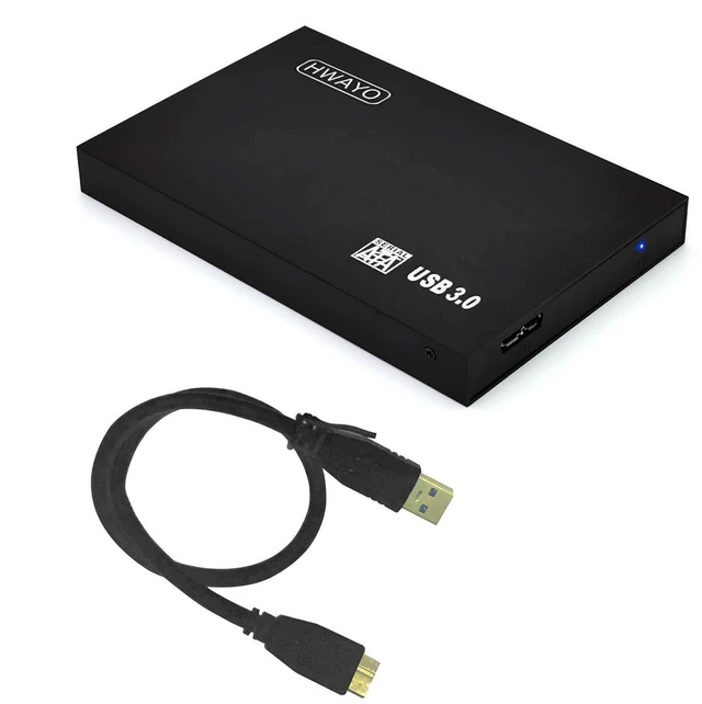 Alt view image 6 of 10 - HWAYO 2.5'' 320GB Ultra Slim Portable External Hard Drive USB3.0 HDD Storage for Xbox One Consle, PC, Laptop (Black)