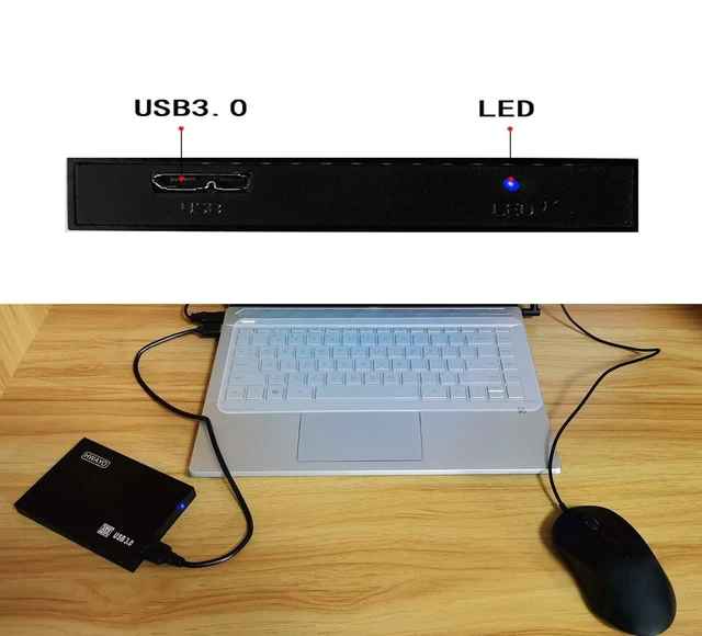 Alt view image 10 of 10 - HWAYO 2.5'' 320GB Ultra Slim Portable External Hard Drive USB3.0 HDD Storage for Xbox One Consle, PC, Laptop (Black)