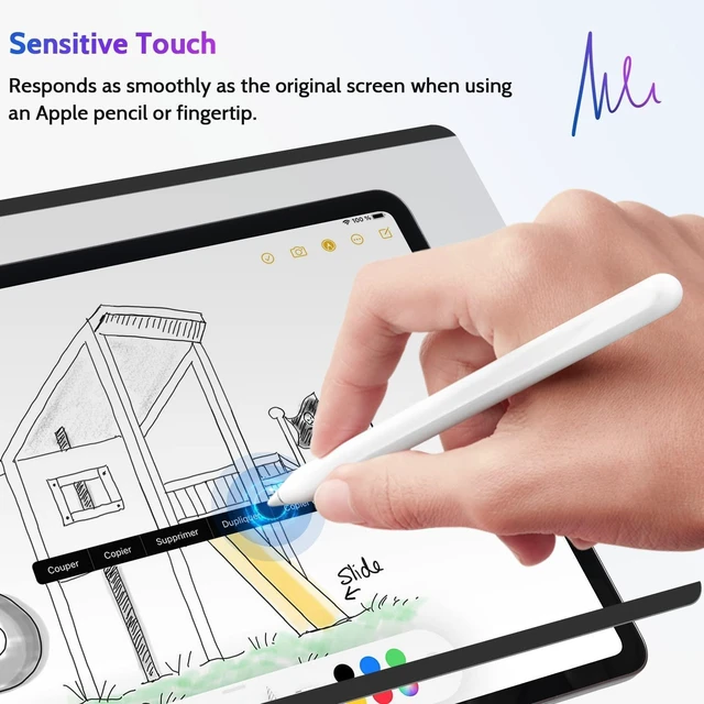 Alt view image 10 of 10 - Peslv Magnetic Privacy Screen Protector for iPad Pro 12.9 Inch 2018 2020 2021 2022, Removable Anti Blue Light Glare Spy Private Filter