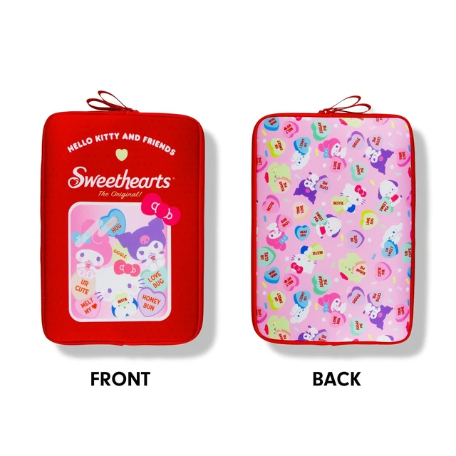 Alt view image 8 of 10 - Sonix x Sanrio Slim Laptop Sleeve 16 inch, Neoprene Computer Cover Case, Protective Tech Bag ^^ Hello Kitty and Friends x Sweethearts 15" - 16"