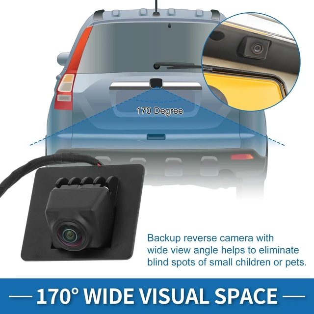 Alt view image 8 of 10 - HOPESPANNER Rear View Camera for Chevrolet Malibu 2016-2022 Park Assist Camera Backup Reverse Camera Replace No.23334180