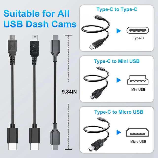 Alt view image 10 of 10 - Mangoal Dashcam Power Adapter Custom for Chrysler 3-Pin (Model C) for RAM Dodge Jeep and etc,Hide The Wires, Connect Rainfall Sensor (Hidden)