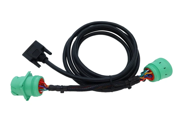 Alt view image 8 of 10 - MITOB DB15 to Green Type 2 J1939 Male and Female Splitter Y Cable for Truck ELD Device