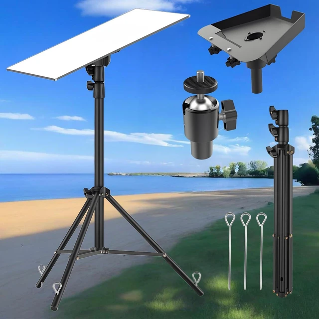 Alt view image 6 of 10 - Starlink Gen 3 Tripod & Pipe Adapter Mount - All-Terrain Dish Stand Kit for Rev 4 Standard (RV,Camping, Hiking, Job Sites)