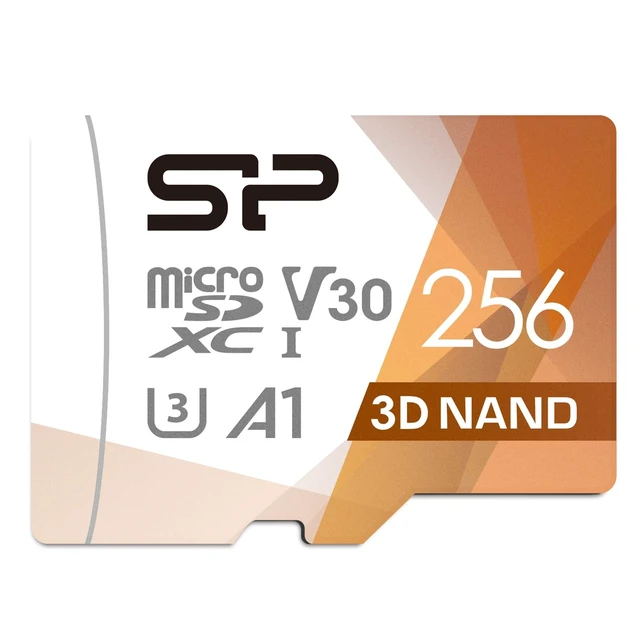 Alt view image 6 of 10 - Silicon Power 256GB Micro SD Card U3 SDXC Up to 100MB/s High Speed Memory Card with Adapter for Nintendo-Switch, Cams and Drones
