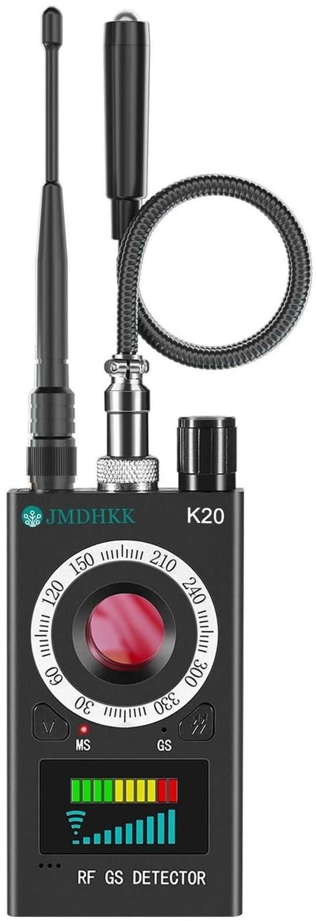 Alt view image 6 of 10 - JMDHKK Hidden Camera Detector, Bug Detector, Magnetic Field Detector for Privacy Protection Listing Device in Hotel (Black)