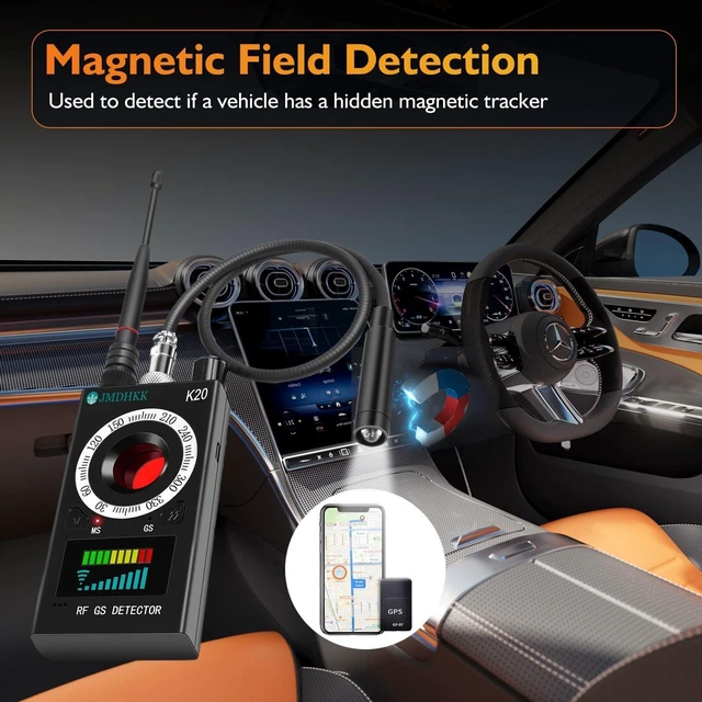 Alt view image 9 of 10 - JMDHKK Hidden Camera Detector, Bug Detector, Magnetic Field Detector for Privacy Protection Listing Device in Hotel (Black)