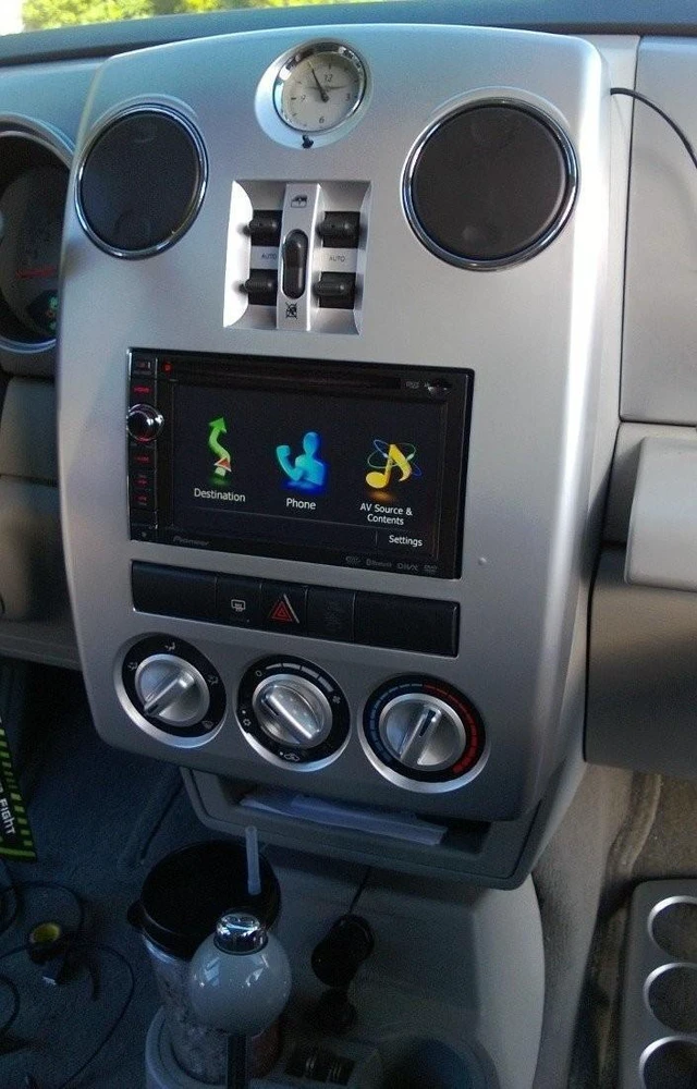 Alt view image 7 of 10 - Aftermarket Radio Double Din Dash Kit Compatible with Chrysler Pt Cruiser 2006-2010