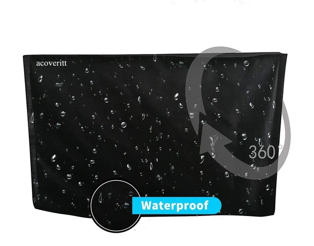 Alt view image 8 of 10 - acoveritt Outdoor 80-85" TV Set Cover,Scratch Resistant Liner Protect LED Screen Best-Compatible with Standard Mounts and Stands (Black)