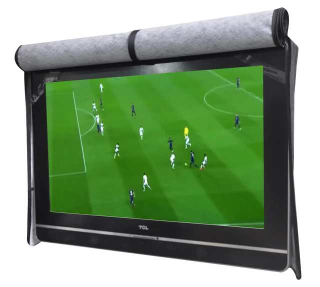 Alt view image 6 of 10 - acoveritt Outdoor 80-85" TV Set Cover,Scratch Resistant Liner Protect LED Screen Best-Compatible with Standard Mounts and Stands (Black)