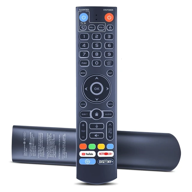 Alt view image 6 of 10 - RYQIF Backlit Replacement Remote Control Voice for V5 Pro, Elite, Max,V1 Max,V2 Pro, V3 Pro, V1 Pro, V5 Pro, V3 Plus, WE 2USAT