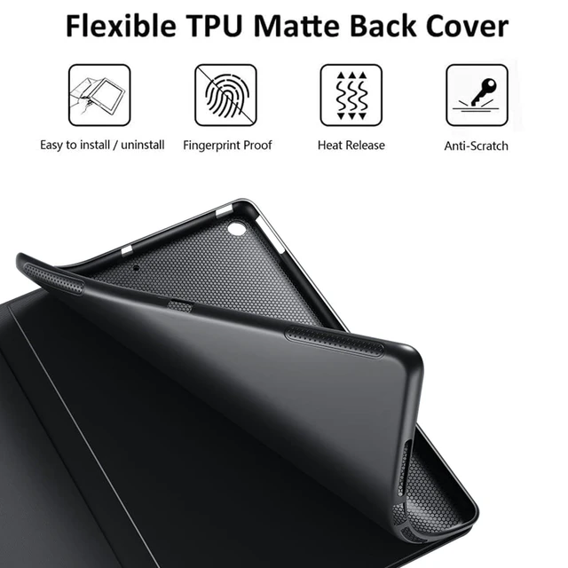 Alt view image 10 of 10 - RUUHLJLET Case for iPad Air 3/Pro Generation (2019/2017) 10.5 Inch iPad Cover,Automatic Wake/Sleep,Adjustable Stand Protective Cover for Apple iPad 10.5" - Weeds