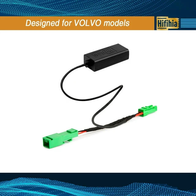Alt view image 7 of 10 - Hifihia 3-Pin Plug & Play Dash Cam Power Adapter for Volvo XC40 XC60 XC90 S60 V60 C40, GPS Radar Mirror Camera Cable, Wire Hiding Design. Connects to Rearview Mirror, Easy to Install.