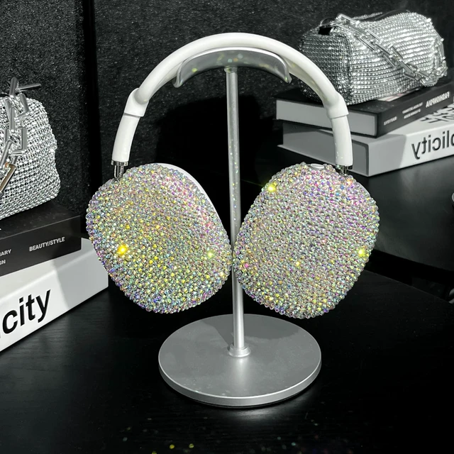 Alt view image 7 of 10 - 3 in 1 Bling Case for AirPods Max Cover - Luxurious Rhinestones Glitter Crystal Headphones Case for AirPods Max Ear Cups Cover Protective Accessories with Ear Pad/Headband for Girl - Clear