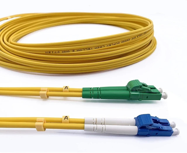 Alt view image 6 of 10 - Elfcam - 20m/65.62ft Fiber Optic Cable LCA to LC/UPC OS2 Singlemode Duplex 9/125um LSZH, Yellow, 20 Meter