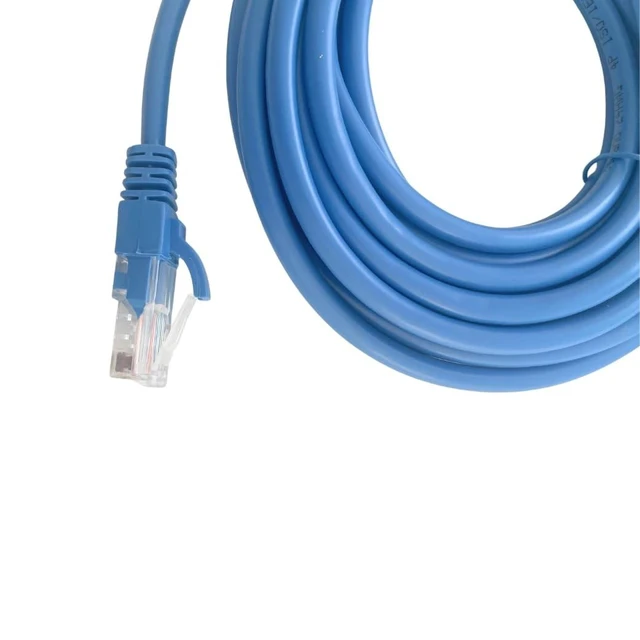 Alt view image 6 of 10 - Cablix Cat 5E UTP Patch Cord with Boot, 16ft, Blue, 5-Pack Reliable Ethernet Cable for Fast Networking & Internet Connections