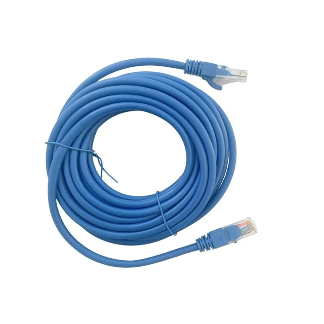 Alt view image 7 of 10 - Cablix Cat 5E UTP Patch Cord with Boot, 16ft, Blue, 5-Pack Reliable Ethernet Cable for Fast Networking & Internet Connections