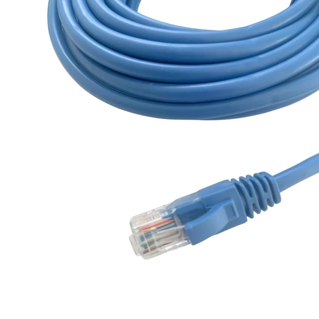 Alt view image 10 of 10 - Cablix Cat 5E UTP Patch Cord with Boot, 16ft, Blue, 5-Pack Reliable Ethernet Cable for Fast Networking & Internet Connections
