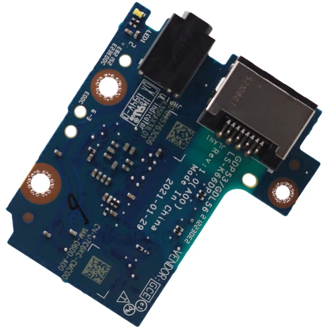 Alt view image 9 of 10 - Deal4GO Audio Jack Network Ethernet Port IO Board 7C6KC 91CKF Replacement for Dell G15 5511 5515 Alienware M15 R5 (RTX 3060)