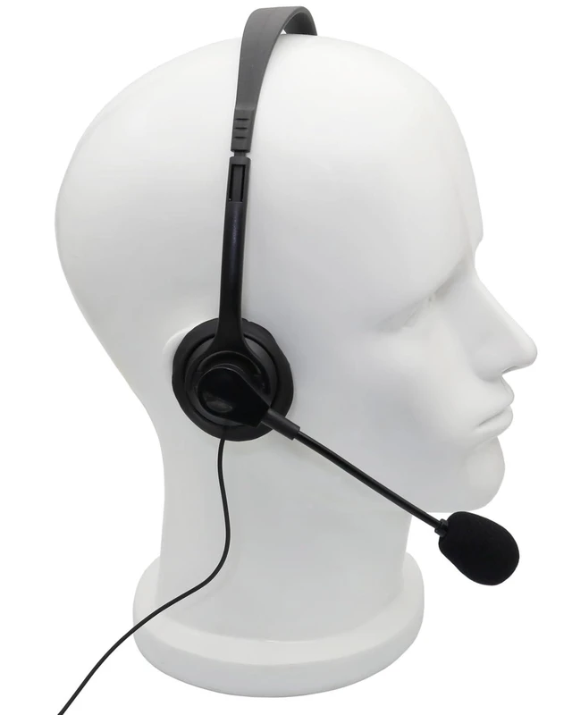 Alt view image 7 of 10 - Over-Head Earpiece with Boom Mic VOX for Motorola MD200TPR MH230R MT350R MT352R MS355R MR355R Talkabout Walkie Talkie 1-pin