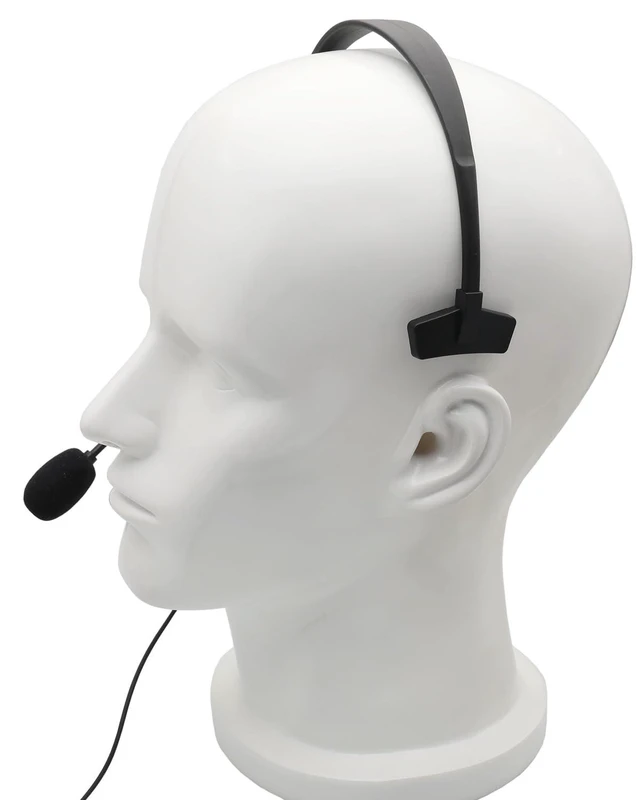 Alt view image 8 of 10 - Over-Head Earpiece with Boom Mic VOX for Motorola MD200TPR MH230R MT350R MT352R MS355R MR355R Talkabout Walkie Talkie 1-pin