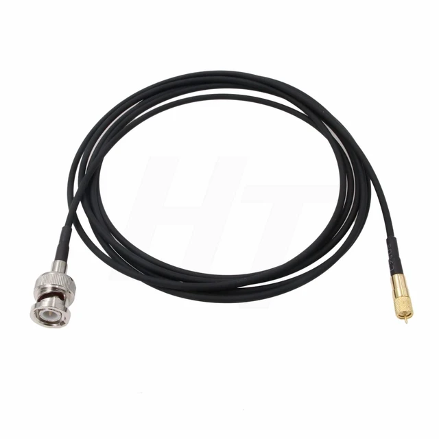 Alt view image 5 of 8 - HangTon BNC to Microdot UNF 10-32 RF Coax Cable for GRAS Mic Vibration Test Sensor Acceleration Meter Transducer Acoustic RG174 50 Ohm 5M