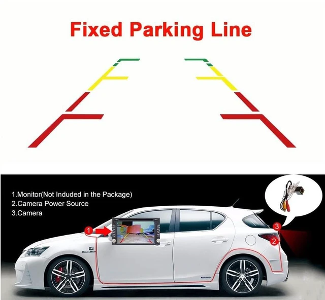 Alt view image 7 of 10 - Vlicevrn Fisheye Vehicle Car Rear View Camera Night Vision Backup Camera for Honda Accord/Spirior/Honda City/Fit Sedan/Honda Civic/Ciimo/Honda Crider (Fisheye Fixed)