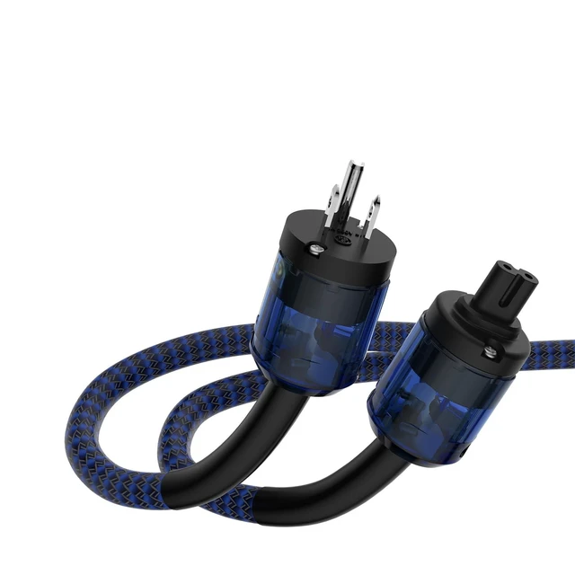Alt view image 6 of 10 - Tertullus HiFi Audiophile Power Cord HiFi Audio AC Power Cable Power Cord US Plug (Figure 8 Female, 1.5M/4.92FT)