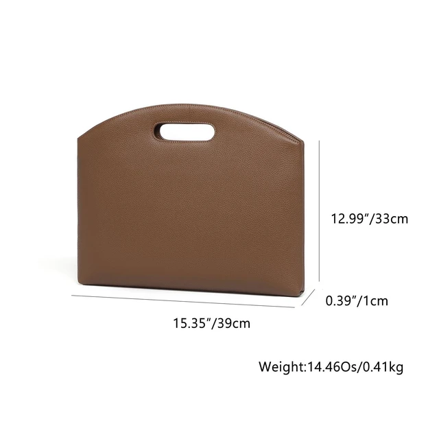 Alt view image 7 of 10 - YONBEN Official Document Computer Bag Stylishly Sleek with Multiple Compartments and Easy to Carry Design (Toffee Brown)