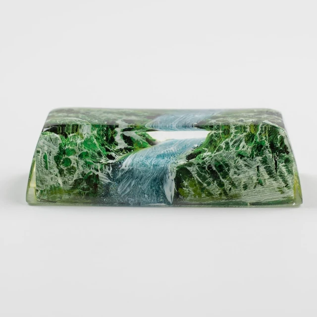 Alt view image 6 of 10 - ULTRAEQUIP Artisan Keycaps - Spring Mood Shine Through Resin 2.25U Custom Translucent Handmade Keycaps for Mechanical Keyboard (Shift Enter)