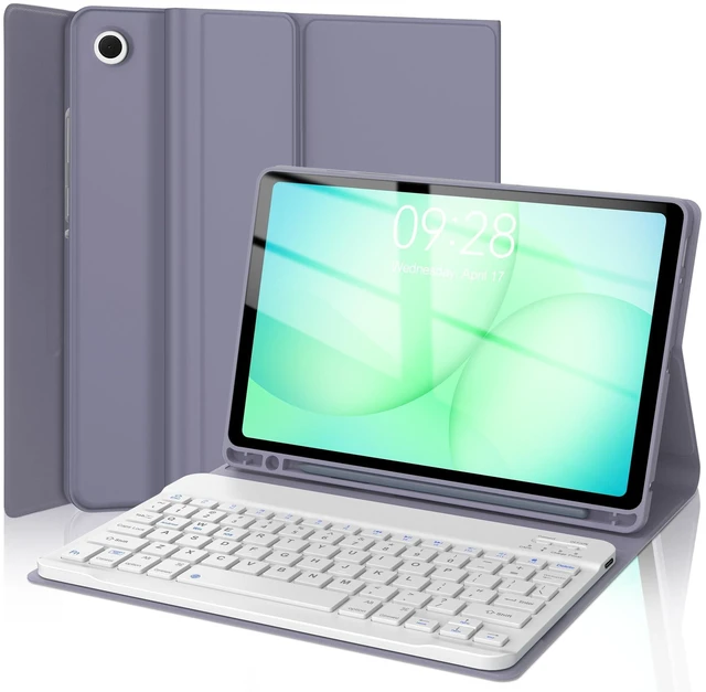 Alt view image 6 of 10 - Keyboard Case for Samsung Galaxy Tab A11+ Plus/A9+ Plus 11 inch, Magnetic Detachable Wireless USB-C Keyboard, Multi-Angle Slim Folio Cover with S Pen Holder for Tablet A9/A11 11'' (SM-X230/X236/X238)