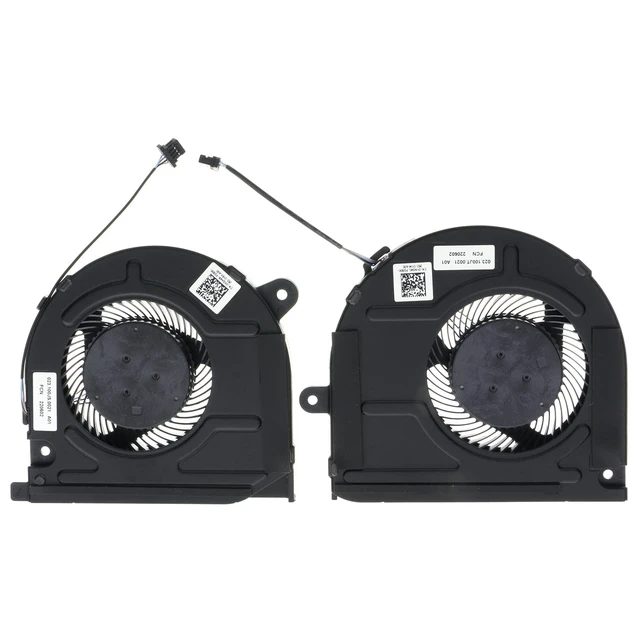 Alt view image 2 of 6 - CPU&GPU Cooling Fan Replacement for Dell Vostro 7500 7501 Inspiron 7501 P102F 0KGH4R 0YND40 FMF2 FMF3 DFS150705AF0T DFS150005AA0T