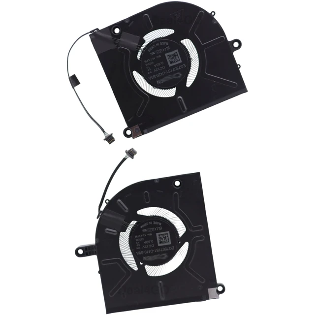 Alt view image 4 of 7 - Deal4GO Main CPU & GPU Graphics Cooling Fan 2GN4X 02GN4X Replacement for Dell Alienware M16 R2 Gaming Laptop