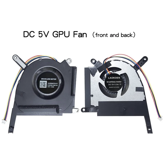 Alt view image 3 of 5 - New Replacement Cooling Fans for ASUS TUF Gaming A17 F17 F15 A15(2022,2023) FA507 FX507 FA707 FX707 FA507R FX507NV FX707Z FA707R FA507XI (DC 5V Fan for RTX3050 RTX3050Ti Laptop)
