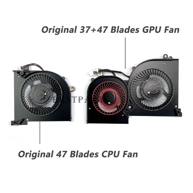 Alt view image 4 of 7 - Original CPU+GPU Cooling Fan Replacement for MSI GS65 Stealth Thin | for P/N: MS-16Q1 MS-16Q2 MS-16Q3, 16Q2-CPU 16Q2-G-CCW (Note: Only for Thin Series)